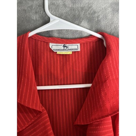 Jonathan Martin Womens Vtg Flutter Sleeve A Line Dress Size 14 Dapper Retro 50s - Picture 2 of 6